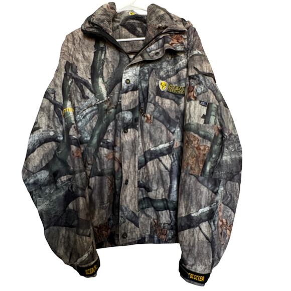 ScentBlocker RainBlocker WindBlocker Camo Hunting Jacket Mossy Oak XL - Picture 1 of 12
